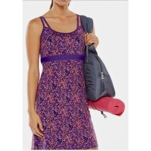 Gaiam Athletic Dress Purple‎ Abstract Print Racerback Medium